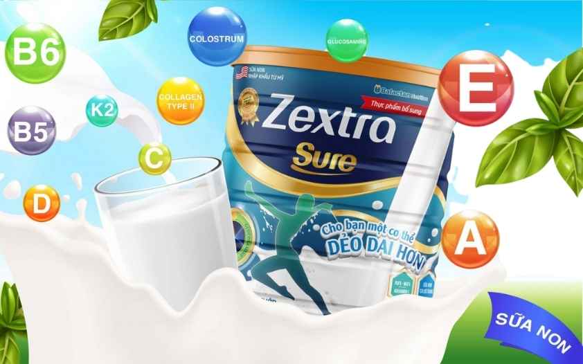 Zextra Sure - Sữa non xương khớp nhập khẩu từ Mỹ